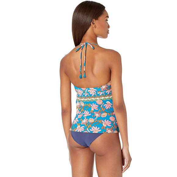 Nanette Lepore Women Polynesian Floral Honey Tankini Multi Size 10 - Picture 3 of 3